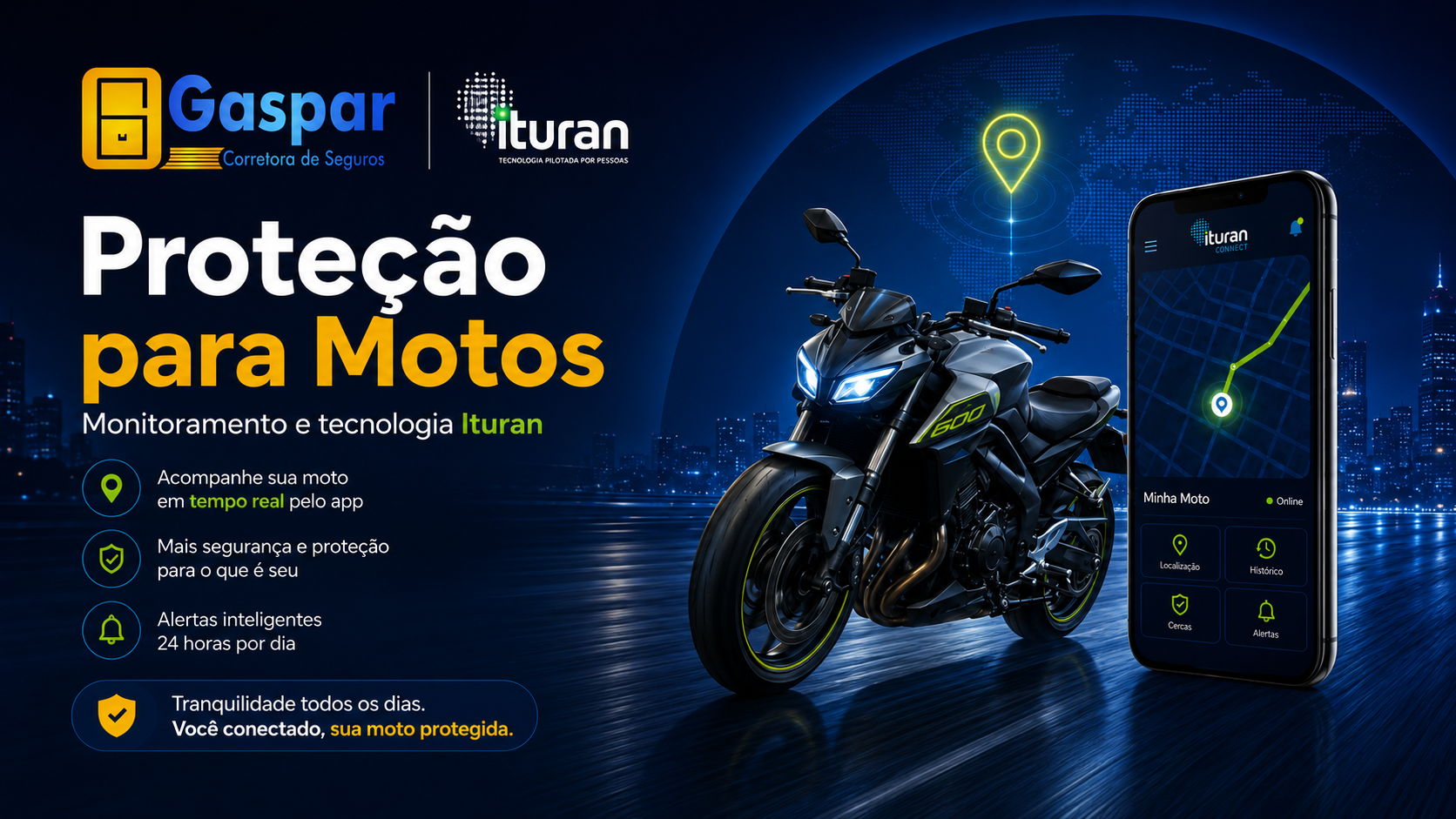 Proteção para Motos Ituran